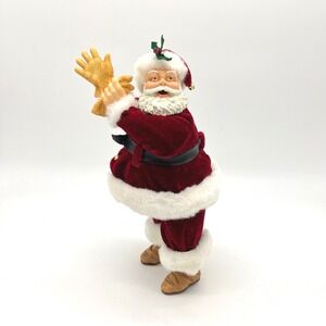 Hallmark Vintage Santa Claus‎ Figurine Holding Gloves Christmas Decoration
